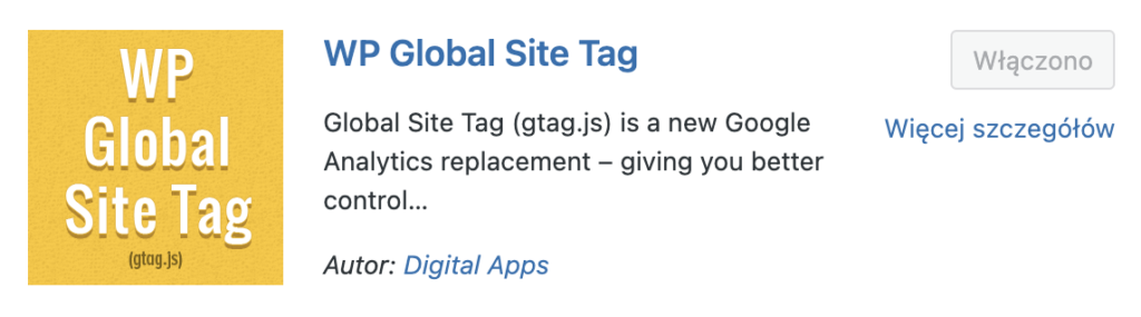 wtyczka WP site tag