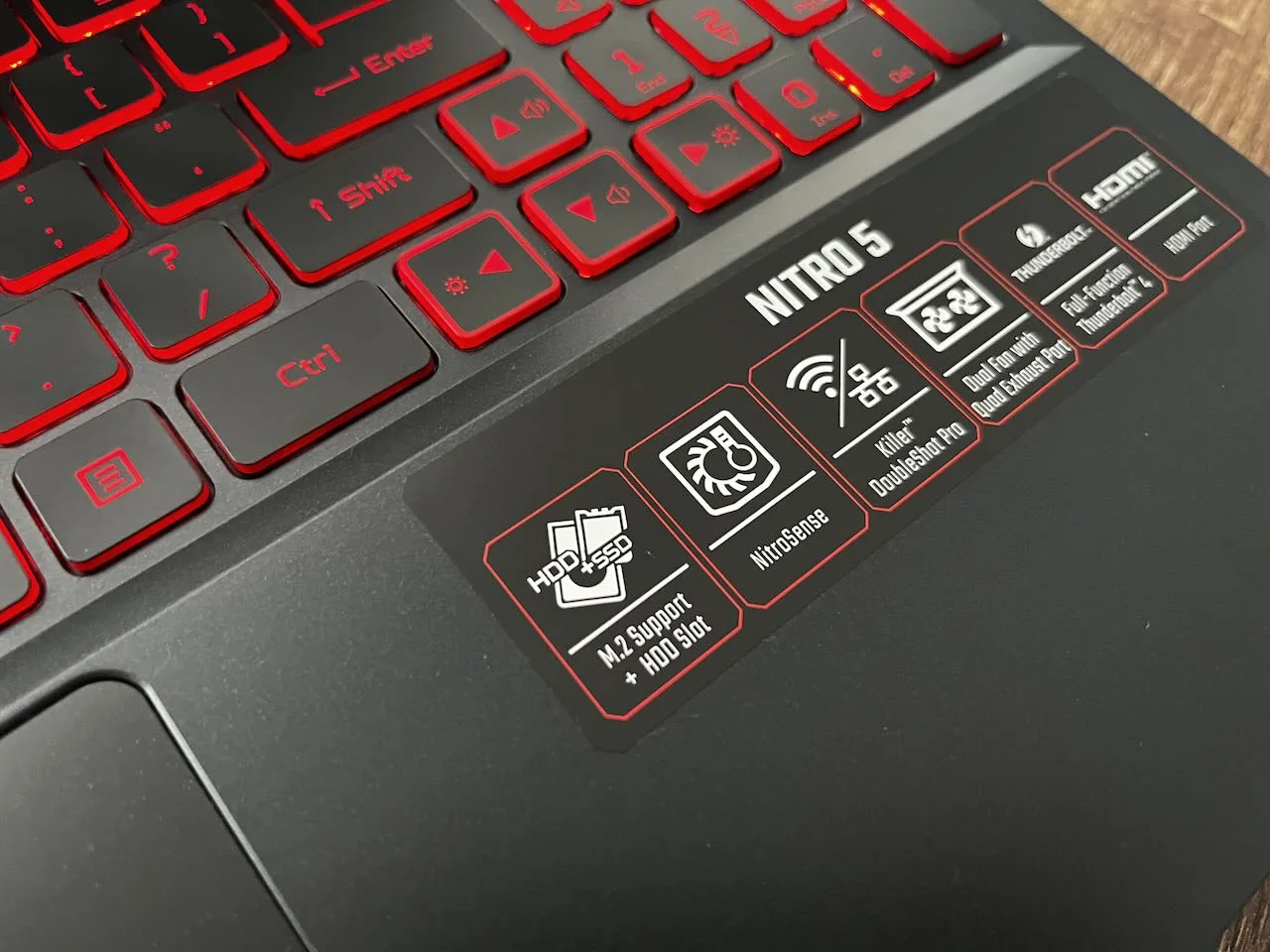 ACER NITRO 5 2022 klawiatura