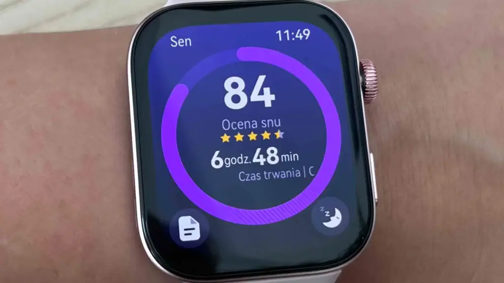 monitoring snu w smartwatchu